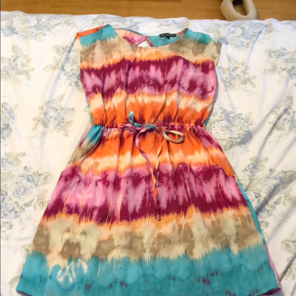 Tie Dyed Dress with Key Hole on the Back